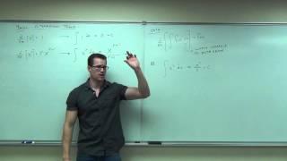 Calculus 1 Lecture 4.1:  An Introduction to the Indefinite Integral