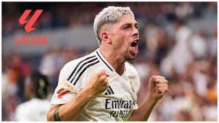 FEDE VALVERDE anota golazo de tiro libre para adelantar a REAL MADRID 1-0 ante VALLADOLID | La Liga