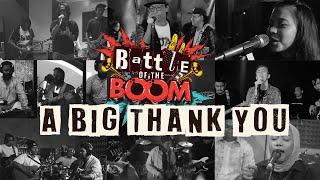 A Big Thank You! | Battle of the Boom