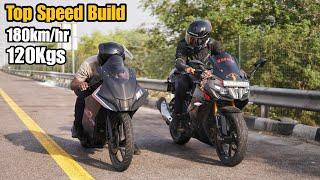 Pulsar AS200 Tuned 120Kgs VS Apache RR310 | Crazy Top Speed Build!