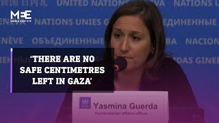 ‘There are no safe centimetres left in Gaza’: UN Ocha official