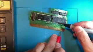 Troubleshooting an NES Game Cart - A cart with a blue screen problem Part 1