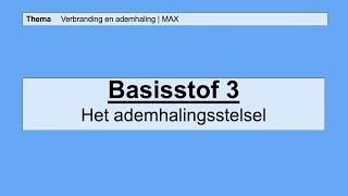 VMBO HAVO 2 | Verbranding en ademhaling | 3. Het ademhalingsstelsel | 8e editie | MAX