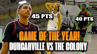 Duncanville vs The Colony | GAME OF THE YEAR! | Beckham Black Kayden Edwards Dakari Spears 45 pts!!