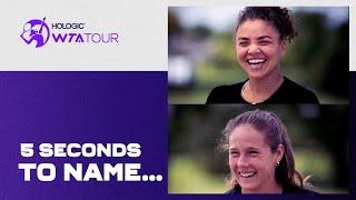 5 Seconds to Name...  Swiatek, Sabalenka & co. against the clock!