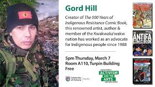 2024 Lehan Family Activism & the Arts Lecture Series presents Gord Hill