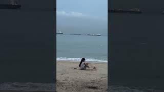 Alina enjoying beach #beach #alina #ytshorts #alina lifestyle 05