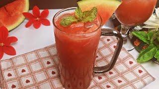 watermelon juice recipe || Tarbooz ka sharbat Recipe || Summer Refreshing Drink Recipe #summerdrink