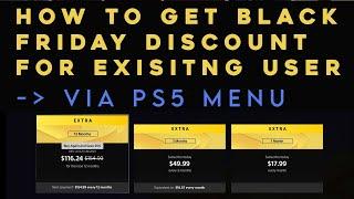 PS Plus - How To Get Black Friday Deal (or cancel) With Playstation 5 Menu -