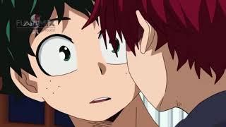 My Hero Academia Todoroki And Deku Kiss