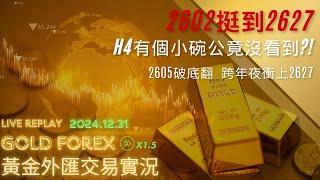 「黃金外匯裸K交易實況」12/31 新年夜黃金決定給多頭一個快樂!!2025希望交易一樣能穩定順利~~!!! 祝大家荷包賺滿滿  (說明區有影片片段介紹了!!)