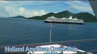 Holland America Cruise Ship Passing my Bow at Balboa Panama