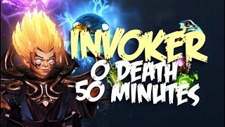 exthious - Invoker 0 Death in 50 Minutes | Dota 2 Immortal Rank 40 Gameplay