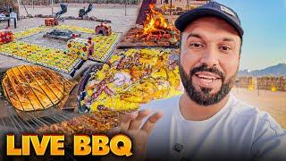 Live BBQ  & Mandi  Cooking in Wadi Jinn | Hajj Update 2025 | Group from USA 