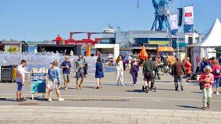   Aarhus, Denmark - The Ocean Race 2023 Walking Tour (4K UHD 60fps.)
