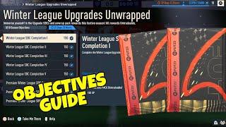 HOW TO COMPLETE WINTER LEAGUE UPGRADES UNWRAPPED OBJECTIVES! - FIFA 23 Ultimate Team