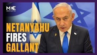 Israeli prime minister Benjamin Netanyahu fires defence minister Yoav Gallant