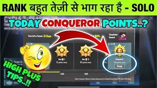 DAY 07 : RANK BHAGNA KAB RUKEGA ? - SOLO. SOLO CONQUEROR BEST SURVIVAL TIPS AND TRICKS