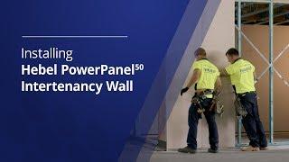 Installing Hebel PowerPanel50  Low Rise Intertenancy Wall System for townhouses