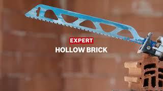 Рязане на тухлени блокове с Expert  Hollow Brick  S 2243 HM Reciprocating Saw Blades