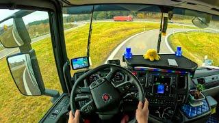 POV Truck Driving  Scania R500 Relaxing Drive ASMR 4k New Gopro