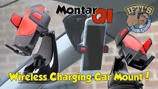 Monitor Air QI - The Wireless Charging Smartphone Windshield/Dashboard Car Mount!
