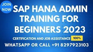 SAP HANA Training videos 1 for beginners 2021 Call or What's App: +91 8297903103