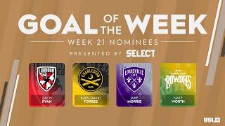 Sensational strikes  | USL Championship Goal of the Week Nominees: Week 21