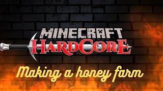 Building An Insane Honey Farm With 753 Bees In Minecraft Hardcore Part 4 (Creator in description)