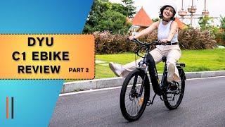 DYU C1 Electric Bike Review part 2 Unleashing Its Hidden Features and Fun