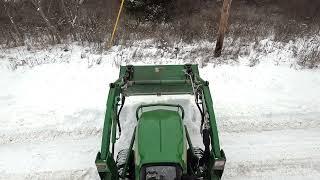 Plowing Snow with JD 1025r