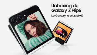 Unboxing du Galaxy Z Flip5