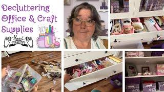 Office & Craft Supplies ️ | Craft Room Organization | Declutter Your Craft Room Challenge Week 3