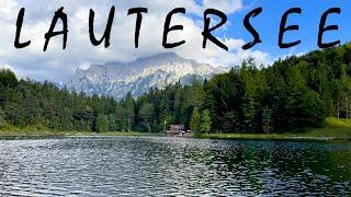 A must visit lake in Germany: LAUTERSEE near Mittenwald, Germany  #bavaria