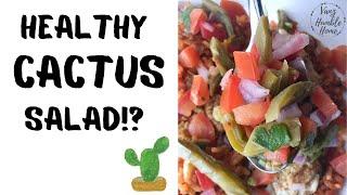 Healthy Mexican Nopales Recipe|Cactus salad, Fat Reducer!