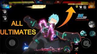 All ULTIMATES with HEALTHBARS (from WEAKEST to STRONGEST) ! my hero academia the strongest hero pvp