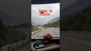 Delhi To Manali By Volvo Bus | Delhi To Manali Road view #manalitrip