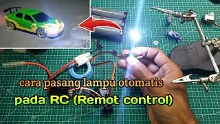 cara buat lampu RC nyala otomatis menggunakan channel 3 di remot