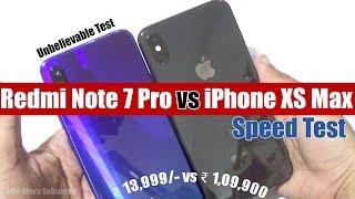 Redmi Note 7 Pro Vs iPhone XS Max Speed Test || Camera Comparison 