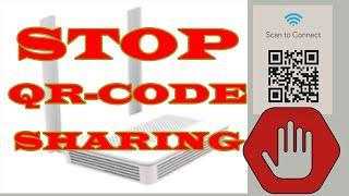 How to block scan wifi qr code