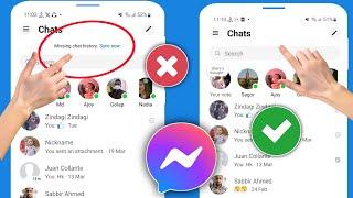 How to Fix Messenger Missing Chat History Sync Now Option Not Showing Problem Solve (2024)