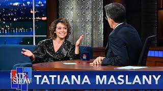 Tatiana Maslany's Wedding Was A Secret...Until She Told Stephen Colbert!