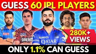  Guess 60 IPL Players in 'JUST 3 SECONDS' | IPL Quiz (2024) 