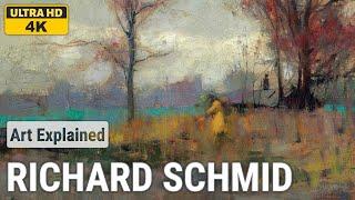 Richard Schmid: A collection of 10 oil paintings with title and year, 1950-1961 [4K]
