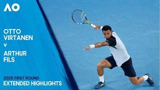 Otto Virtanen v Arthur Fils Extended Highlights | Australian Open 2025 First Round