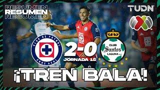 Resumen y goles | Cruz Azul 2-0 Santos | Liga Mx -AP2024 - J15 | TUDN