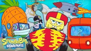 Every Car, Truck, Tank, and Vehicle Ever!  | SpongeBob