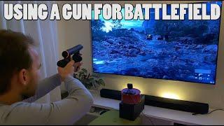 Using a gun to play Battlefield (one shot lightgun, now called Xgun)