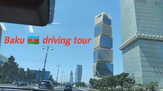 Baku driving tour, what a beautiful city of Azerbaijan.