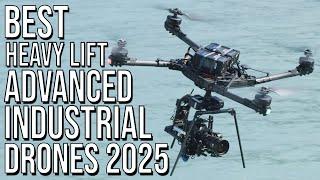 BEST HEAVY LIFT INDUSTRIAL DRONE 2025 - TOP 5 WORLD MOST ADVANCED BIGGEST COMMERCIAL PRO DRONES 2025